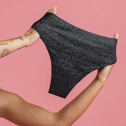 Periodenunterwäsche Slip Cheeky Glitzer Gr. M, 1 St dais