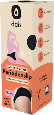 Periodenunterwäsche Slip Cheeky schwarz Gr. S, 1 St