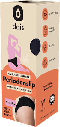Periodenunterwäsche Slip Cheeky schwarz Gr. S, 1 St