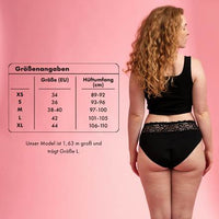 Periodenunterwäsche Slip Spitze schwarz Gr. L, 1 St