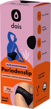 Menstruatieonderbroek kant zwart maat M, 1 stuk
