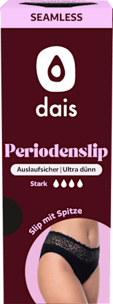 Periodenunterwäsche Slip Spitze schwarz Gr. XL, 1 St