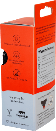 Dagslip met inzetstuk, zwart, maat M, 1 stuk