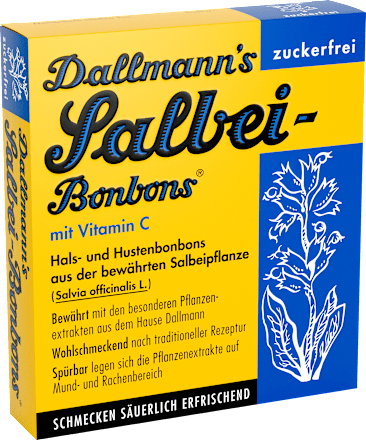 Salbei-Bonbons Hals- und Hustenbonbons (20 Stück), zuckerfrei, 37 g
