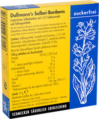 Salbei-Bonbons Hals- und Hustenbonbons (20 Stück), zuckerfrei, 37 g