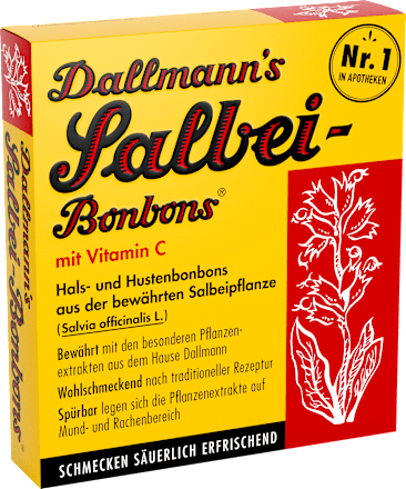 Salie keel- en hoestpastilles met vitamine C (20 stuks), 37 g