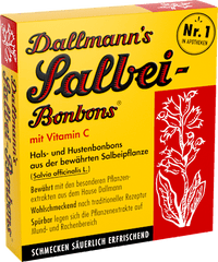 Salie keel- en hoestpastilles met vitamine C (20 stuks), 37 g