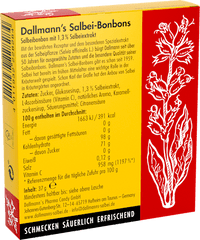 Salbei-Bonbons Hals- und Hustenbonbons mit Vitamin C (20 Stück), 37 g