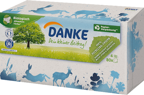 Tissuebox 100% gerecyclede vezels, 80 stuks