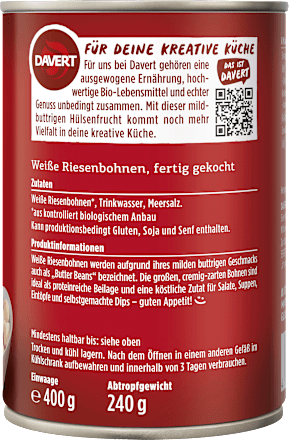 Butter Beans, 240 g