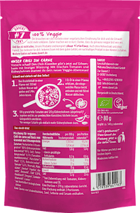 Fertiggericht, Chili sin Carne, 80 g Davert