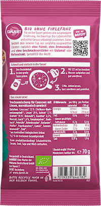 Fertiggericht, Couscous Cup Marokkanisch, 70 g