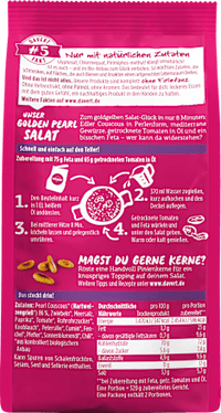 Fertiggericht, Golden Pearl Salat mit Couscous, 170 g