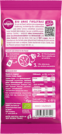 Fertiggericht, Noodle Cup Kräuter-Creme-Sauce, 61 g