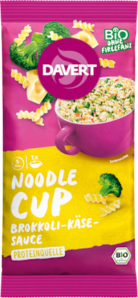Fertiggericht, Noodle Cup mit Brokkoli-Käse-Sauce, No.2, 64 g