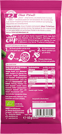 Fertiggericht, Noodle Cup Thailändisch, No.12, 60 g