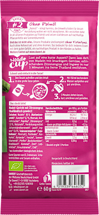 Fertiggericht, Noodle Cup Thailändisch, No.12, 60 g