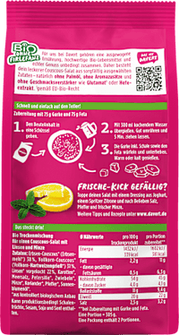 Fertiggericht, Protein Couscous Salat, 160 g