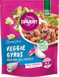Fertiggericht, Veggie Gyros mit Erbsenprotein, 68 g