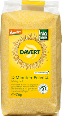 Grieß, 2- Minuten-Polenta, glutenfrei, 500 g Davert