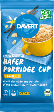 Porridge Cup, Vanille, glutenfrei, 65 g