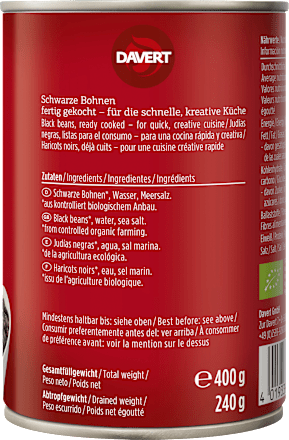Zwarte bonen, 240 g