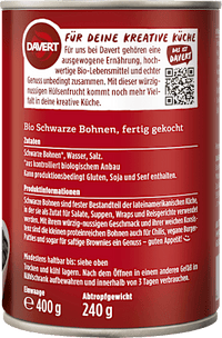 Schwarze Bohnen, 240 g