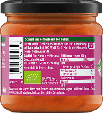 Vegetarische boerenpot met aardappelen, veganistisch, 340 g