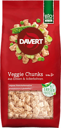 Veggie Chunks, Erbsen & Ackerbohnen, 100 g