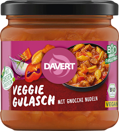 Vegetarische goulash met gnocchi pasta, veganistisch, 330 g