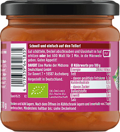 Vegetarische goulash met gnocchi pasta, veganistisch, 330 g