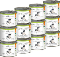 Nassfutter Hund mit Bio Huhn sensitiv getreidefrei, Multipack (12x200 g), 2,4 kg