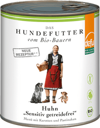 Nassfutter Hund mit Bio Huhn sensitiv getreidefrei, 820 g
