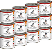 Nassfutter Hund mit Bio Rind sensitiv getreidefrei, Multipack (12x200 g), 2,4 kg