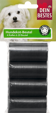 Hondenpoepzakjes (4x20 stuks), 80 stuks