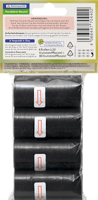 Hondenpoepzakjes (4x20 stuks), 80 stuks