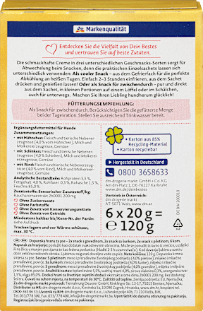 Hondensnoepjes, hondenijs, hondvriendelijk (6x20 g), 120 g