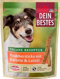 Hundeleckerli, Knabbersticks mit Karotte & Leinöl, Naturverliebt