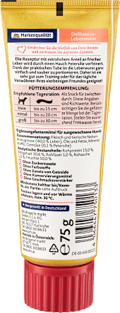 Hundeleckerli Leberwurst, 75 g