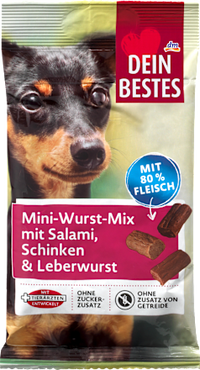 Hondensnacks Mini Worstmix, 60 g