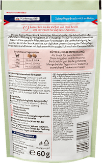 Kattensnacks Dental Nibbler Pockets met Kip, 60 g