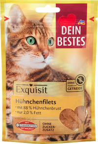 Kattenlekkernijen Kipfilets, Exquisit, 50 g