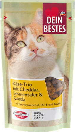 Katzenleckerli Käse Trio, 65 g