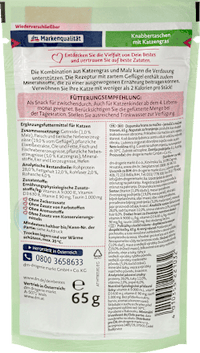 Kattensnacks met kattengras, 65 g