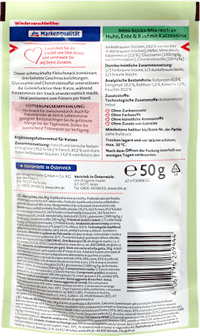 Dein Bestes Katzenleckerli Mini Sticks mit Huhn, Ente, Rind & Katzenminze, 50 g