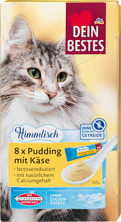 Katzensnack Pudding mit Käse, Himmlisch (8 Stück), 120 g