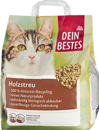 Kattenbakvulling, houtstrooisel, 10 l