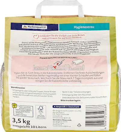 Dein Bestes Kattenbakvulling hygiëne, antibacterieel, 10 l