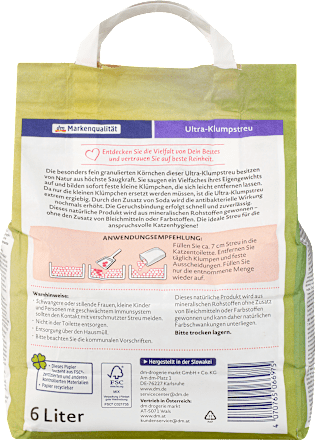 Katzenstreu Klumpstreu ultra, 6 l