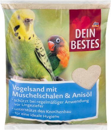 Kleintierstreu, Vogelsand mit Muschelgrit & Anisöl, 2,5 kg